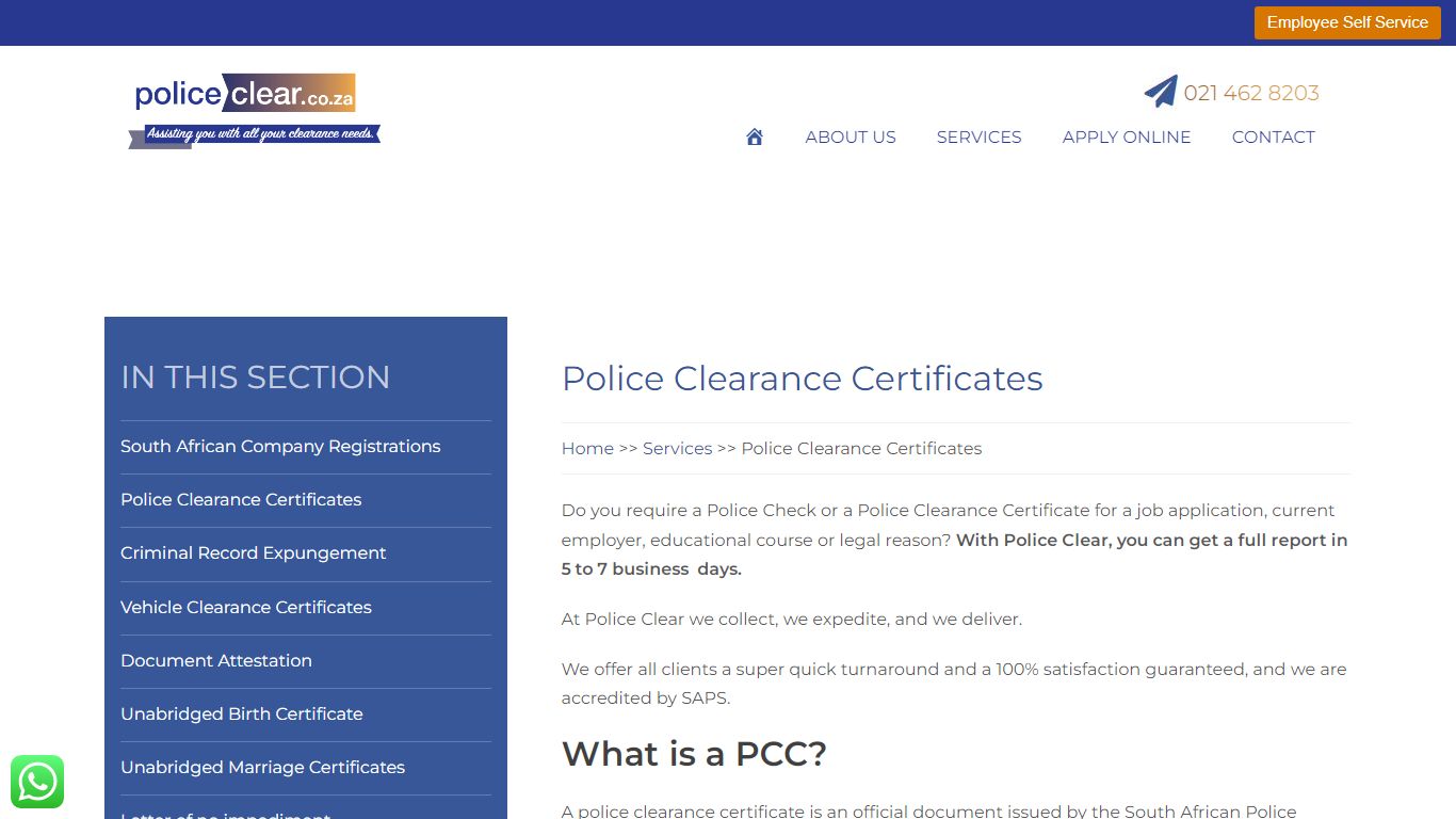 Police Clearance Certificates - Police Clear